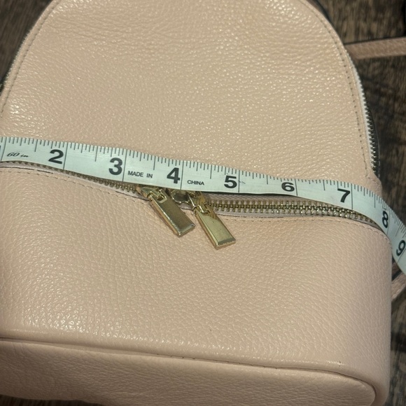 Borse in Pele Genuine Leather Elegant Pink Backpack - Picture 7 of 9